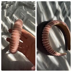 Francesca's Pink Beaded Headband